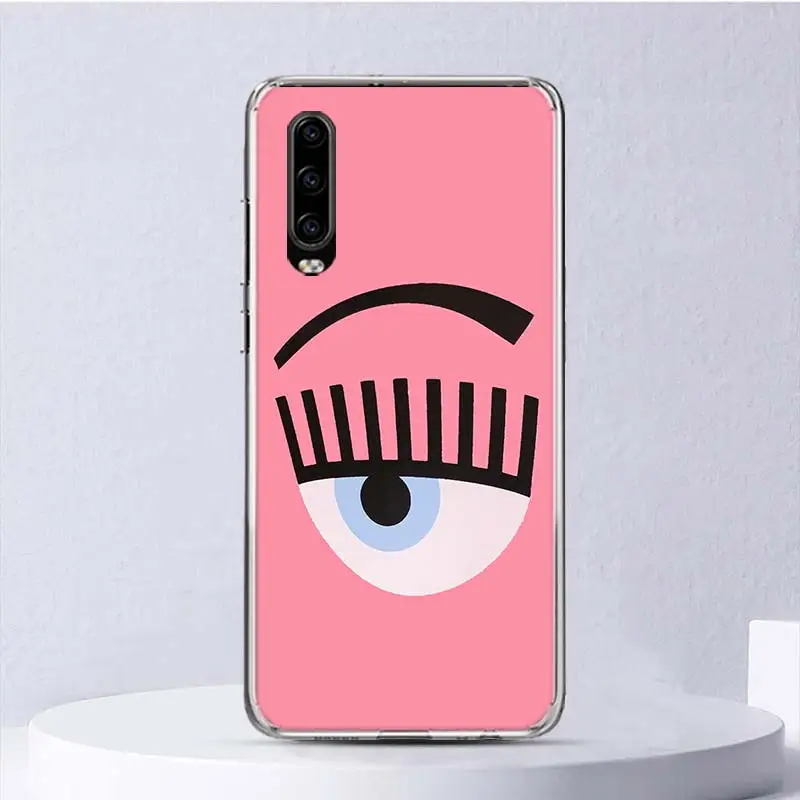 Ferragnies Eyes Chiara Soft Case For Huawei P30 Lite P40 P20 P10 P50 Pro Phone Cover Mate 20 30 40 10 P30Lite Shell Funda Coque