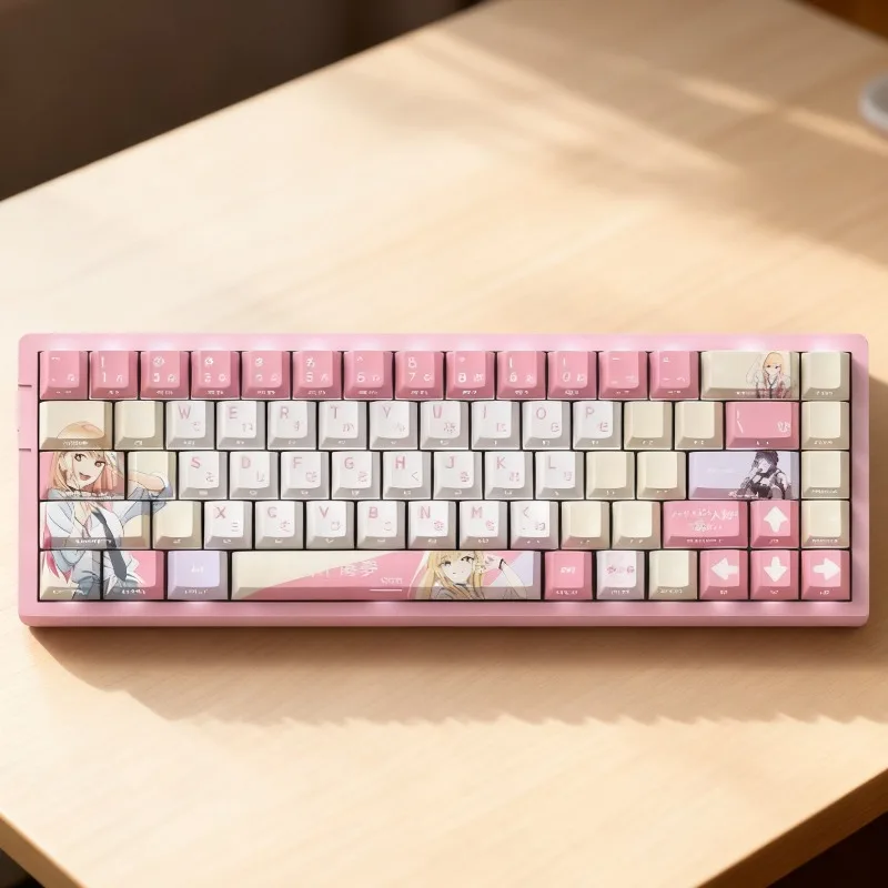 Enfield XiDuoChuanHaiMeng Keycaps Cherry Profile Transmission PBTl Sublimation Custom Cartoon Anime Point Keycap Gifts Gamers