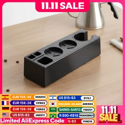 Coffee Portafilters Mat Stand ABS Espresso Tamper Mat 51/53/58mm Distributor Holder Cafe Tools Accessories for Barista