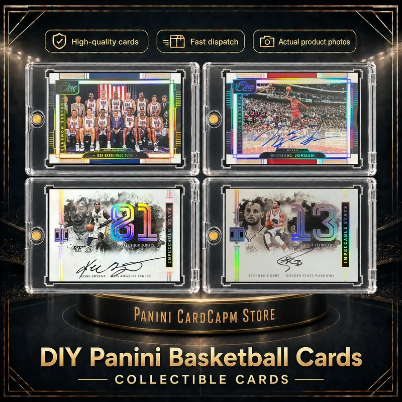 DIY Homemade NBA Basketball Cards Timeless Moments Autographs Jordan Dream Team I Kobe Curry Collectible Cards Board Games