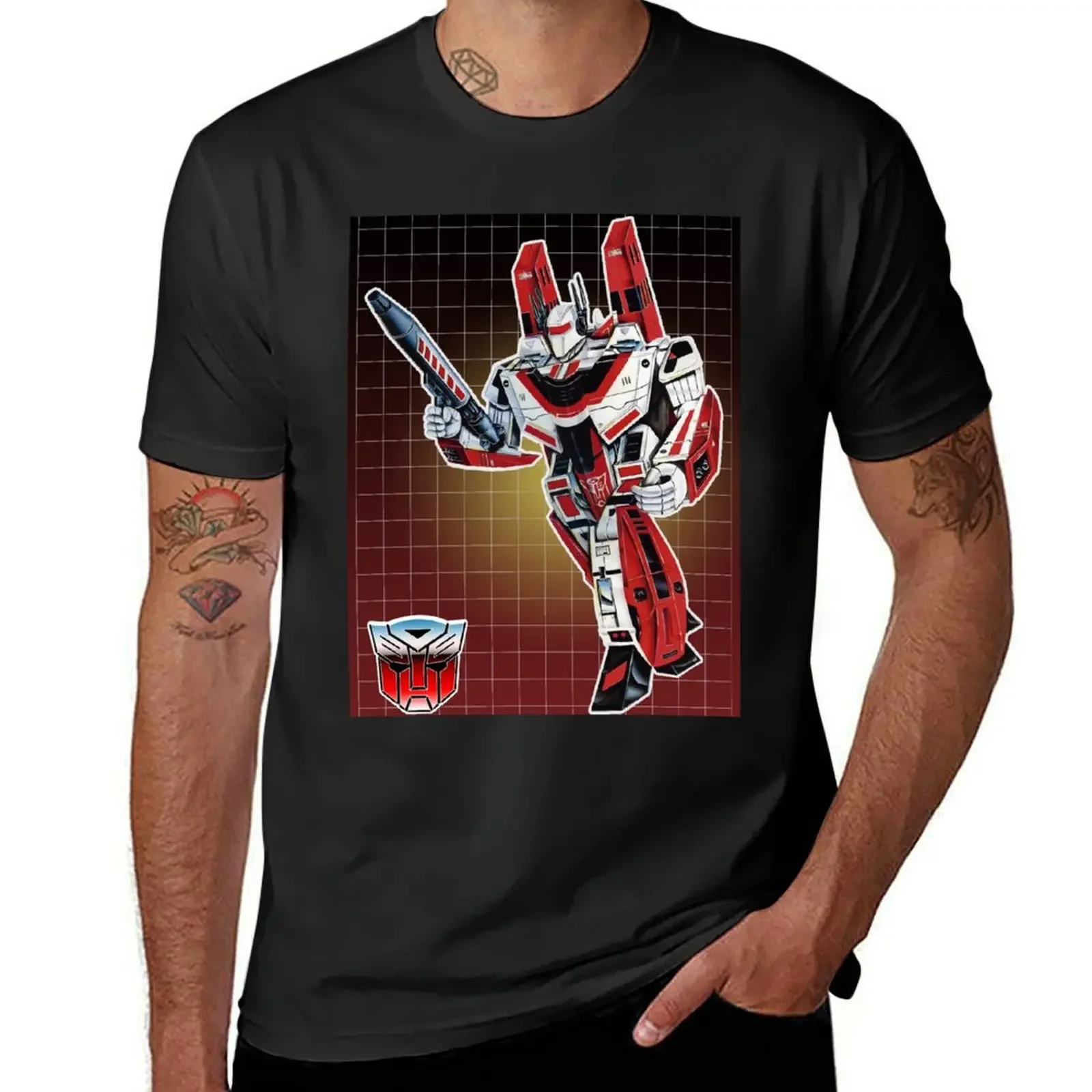 JETFIRE G1 BOX ART T-Shirt man clothes plain anime shirts men