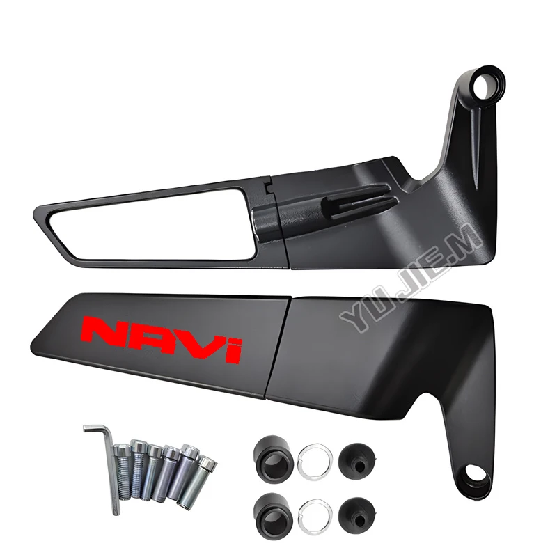 For Honda NAVI110 NAVI 110 Motorcycle New Pattern High Quality CNC Rearview Mirror Fixed Wing