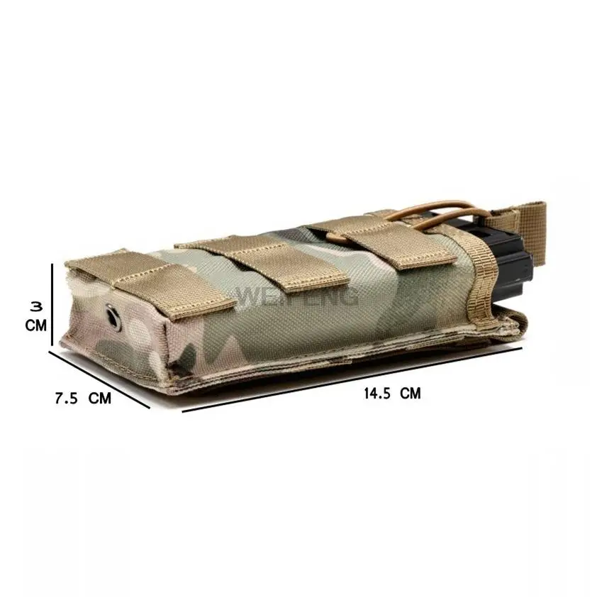 Tactical Molle Magazine Pouch 7.62/5.56mm Single Rifle Mag Pouch M4 AR15 AK M6 Mag Holster Hunting Accessories