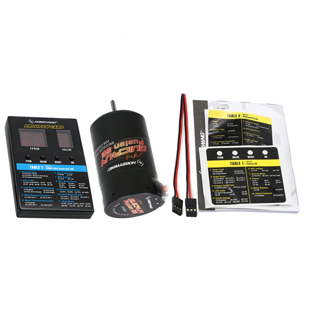 Hobbywing QuicRun Fusion SE 1200KV / 1800KV Sensored Brushless Motor 2 in 1 Waterproof Built In 40A ESC For 1/10 1/8 RC Car