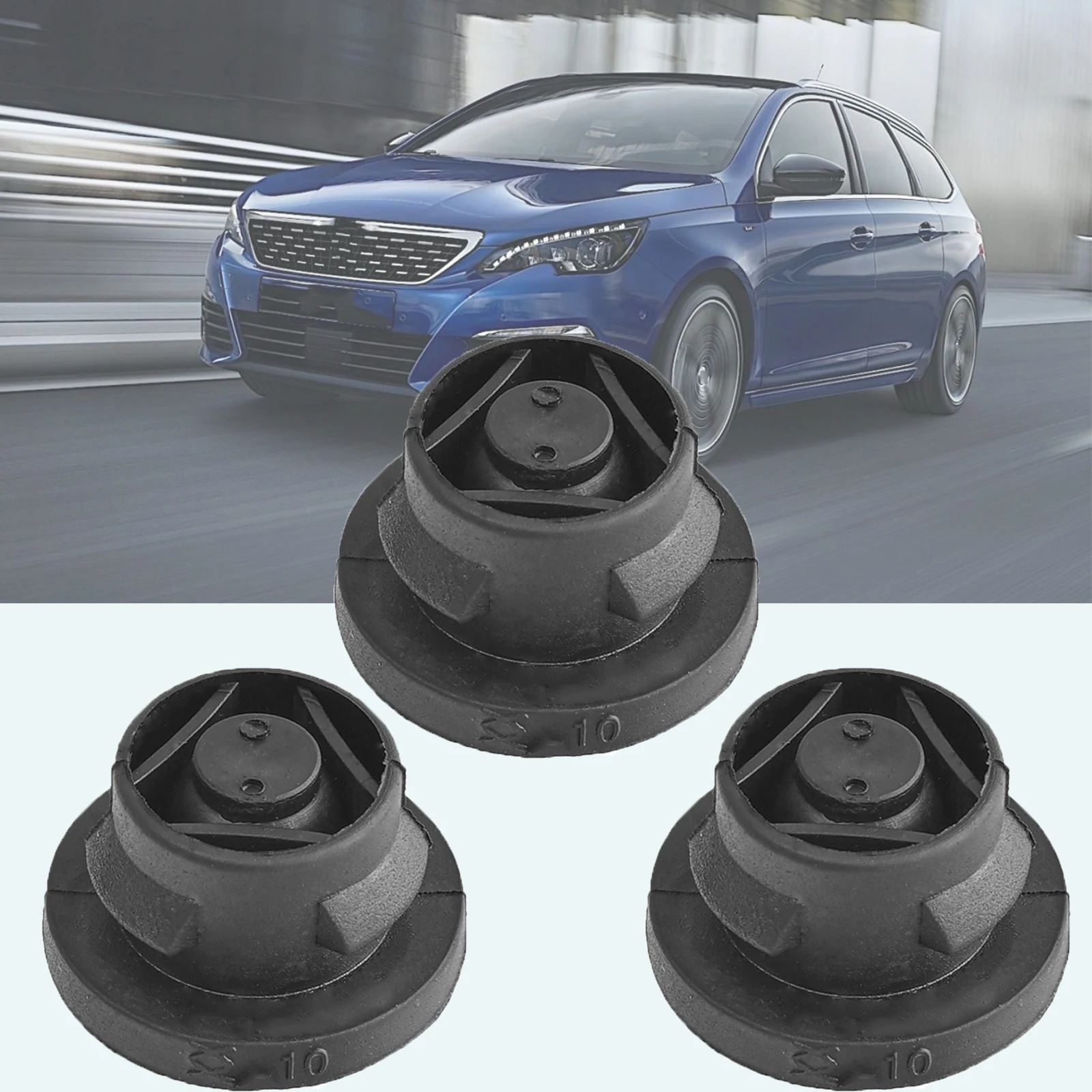 3x Air Filter Box Rubber Grommet Insertion Eyelet Elements for Peugeot 1007 206 207 307 308 3008 5008 Partner 1.6HDI 1422A3