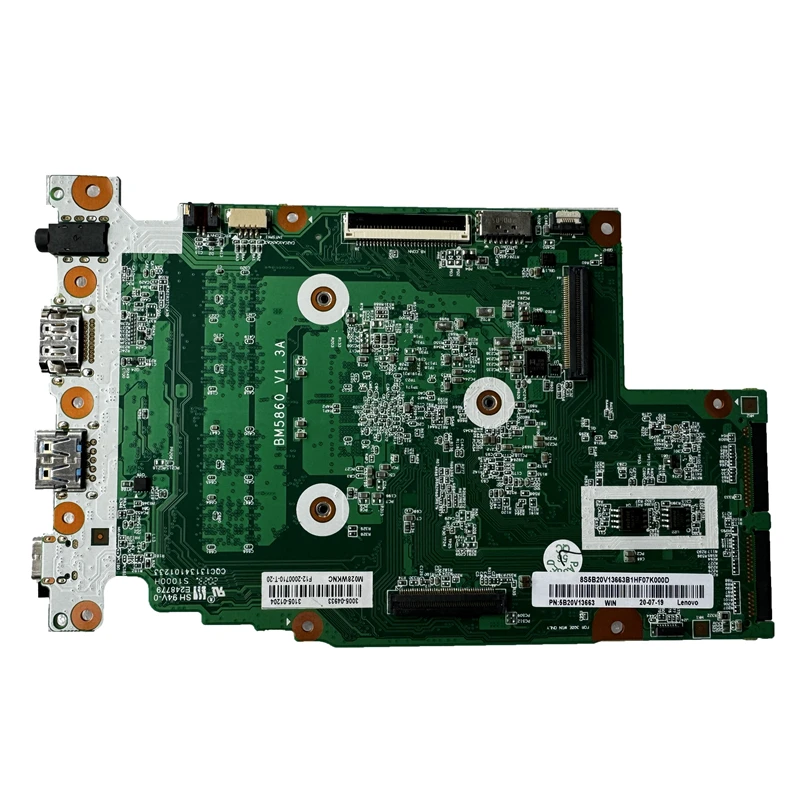 Imagem -04 - Placa-mãe Usada para Lenovo 300e 5b20v13663 2ª Geração tipo 81m9 Bm5860 com N4100 Uma 8g 100 Testado