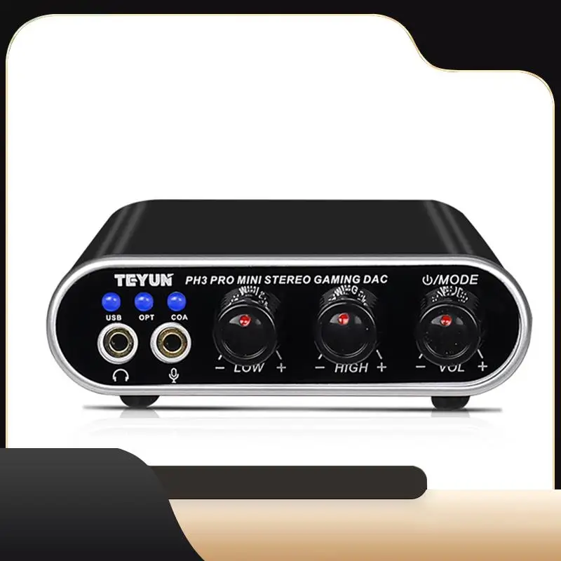 

TEYUN High-Fidelity PH7 PRO MINI Game Audio Sound Card, Stereo DAC Decoder For PS4/PS5/Switch-T44C