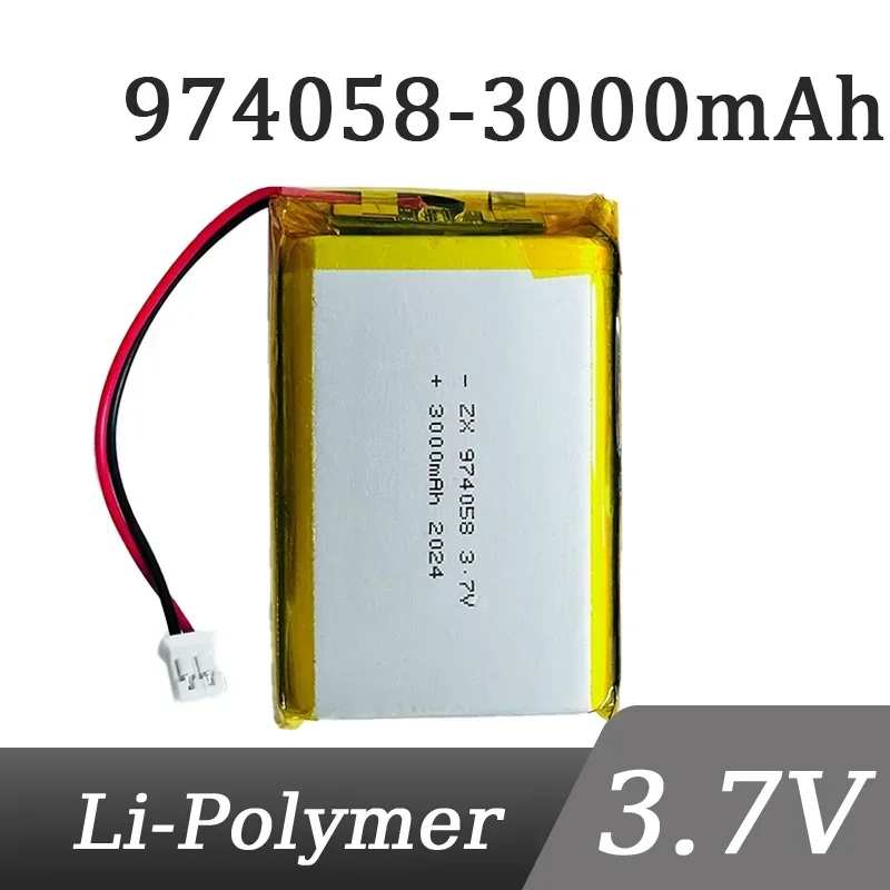 974058-104060-3000mAh Beauty Instrument Hydration Instrument Sprayer 3.7V Polymer Lithium Battery Charging Ht