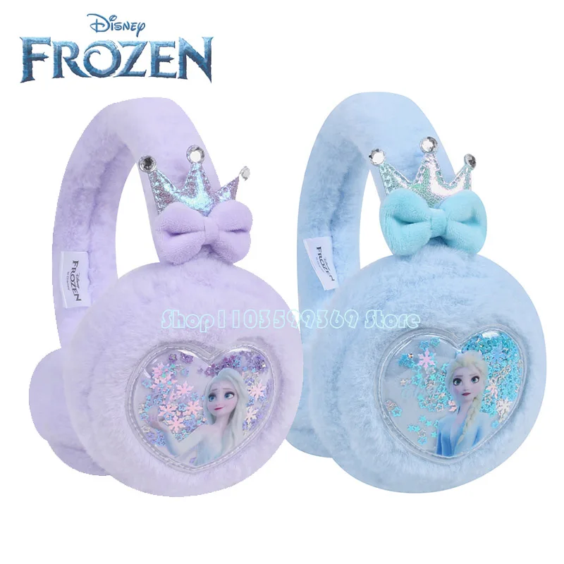 

Frozen Children's Children's Earmuffs Cartoon Elsa Anna Princess Winter Warm Plush Earmuffs Protect Ears Girl's Christmas Gift