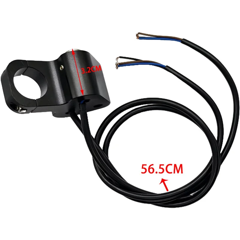 

Dependable-Motorcycle Handlebar Multi-Function Switch - Red LED Light, Horn Button, And Motor Push For Easy Control