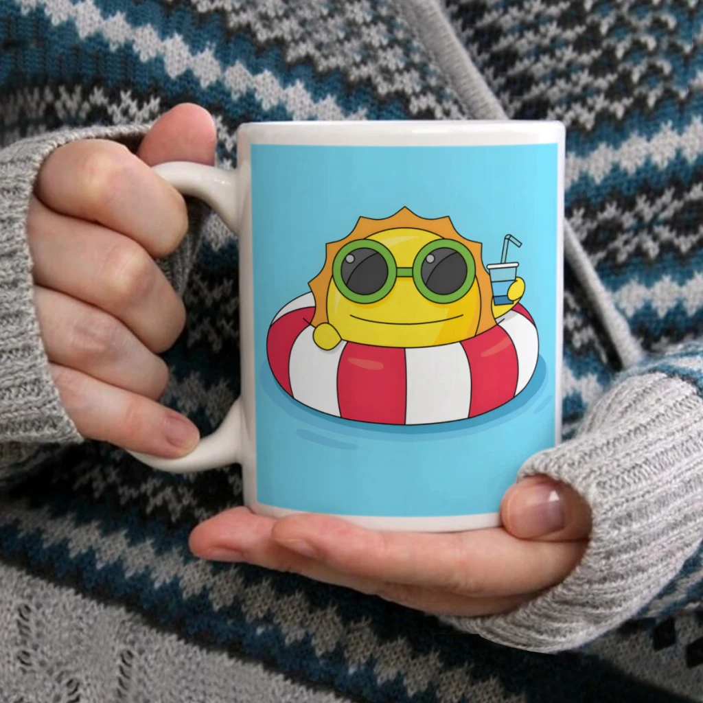 

SunbathingCoffee Mug Tea Cup 11oz Coffee Cup Funny Birthday Ceramic Mug Personalized Cup