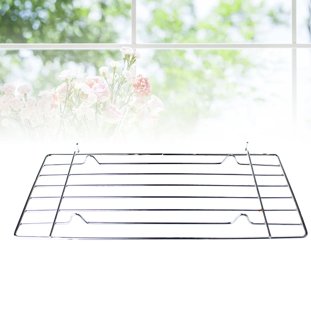 Premium Square BBQ Grill Metal Multi-Purpose Wire Netting Barbecue Wire Mesh Baking Rack BBQ Tool (255x15x15cm)