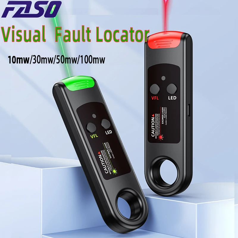 FTTH 30mW Visual Fault Locator Optical Fiber Cable Testrer Pen Style VFL 2.5mm Interface (SC/FC/ST) VFL Fiber Optic Tester Tool