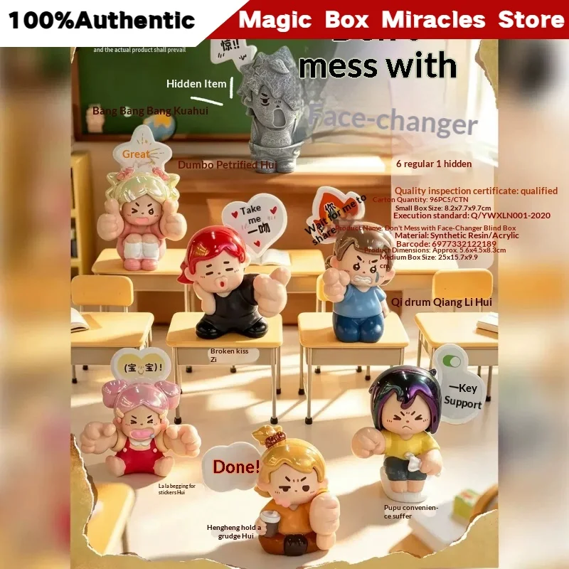 New Product Don'T Provoke The Face-Changer Blind Box Funny Creative Cute Cartoon Figure Stress Relief Healing Gift Toy Favorite