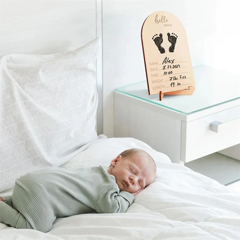 Wooden baby B Ultrasound photo frame New mother photo frame commemorative display sonogram photo frame