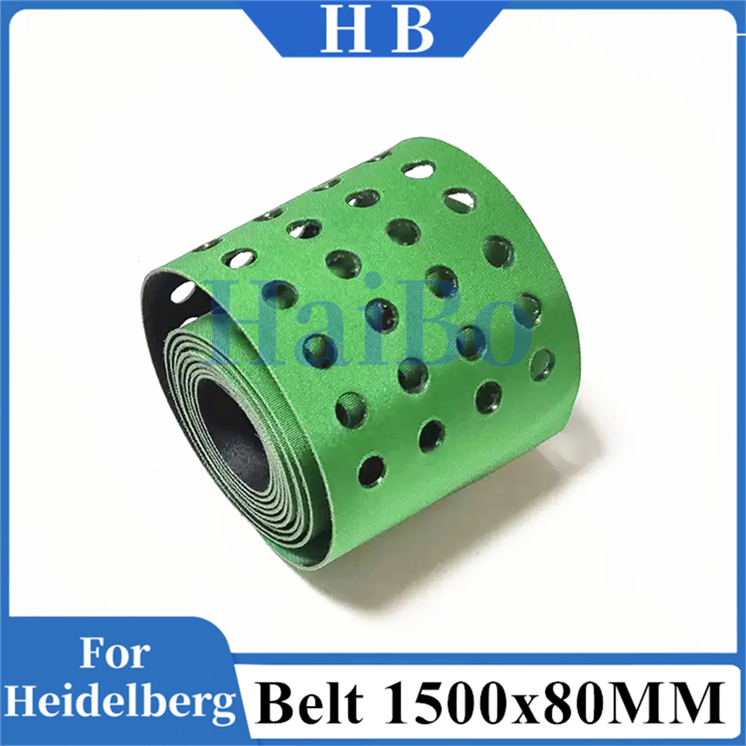 HaiBo Best Quality 1500x80mm Imported Slow Down Belt Feeder Belt For Heidelber printing machine parts