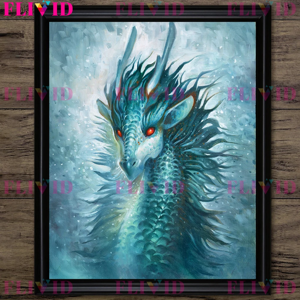 Crystal Crane And Bear,Holy Goat And Kirin Wall Art Print Mandala And Elephant Magic Animal Art Poster And Print Home Decoration