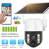 Solar Camera 4G Sim Outdoor Dual Lens PIR Human Detect Wireless Camara Powered Energy Waterproof CCTV Home Security Protection