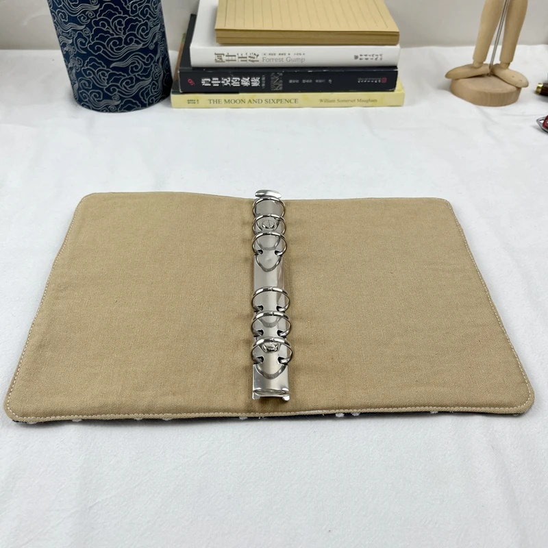 Retro Pure Wool A6 Notebook, Handmade Fabric Journal