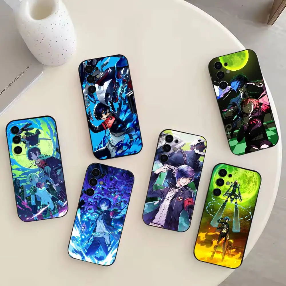Game P-Persona 3  Phone Case For Samsung S25,S24,S21,S22,S23,S30,Ultra,S20,Plus,Fe,Note,10,9,5G Black Cover