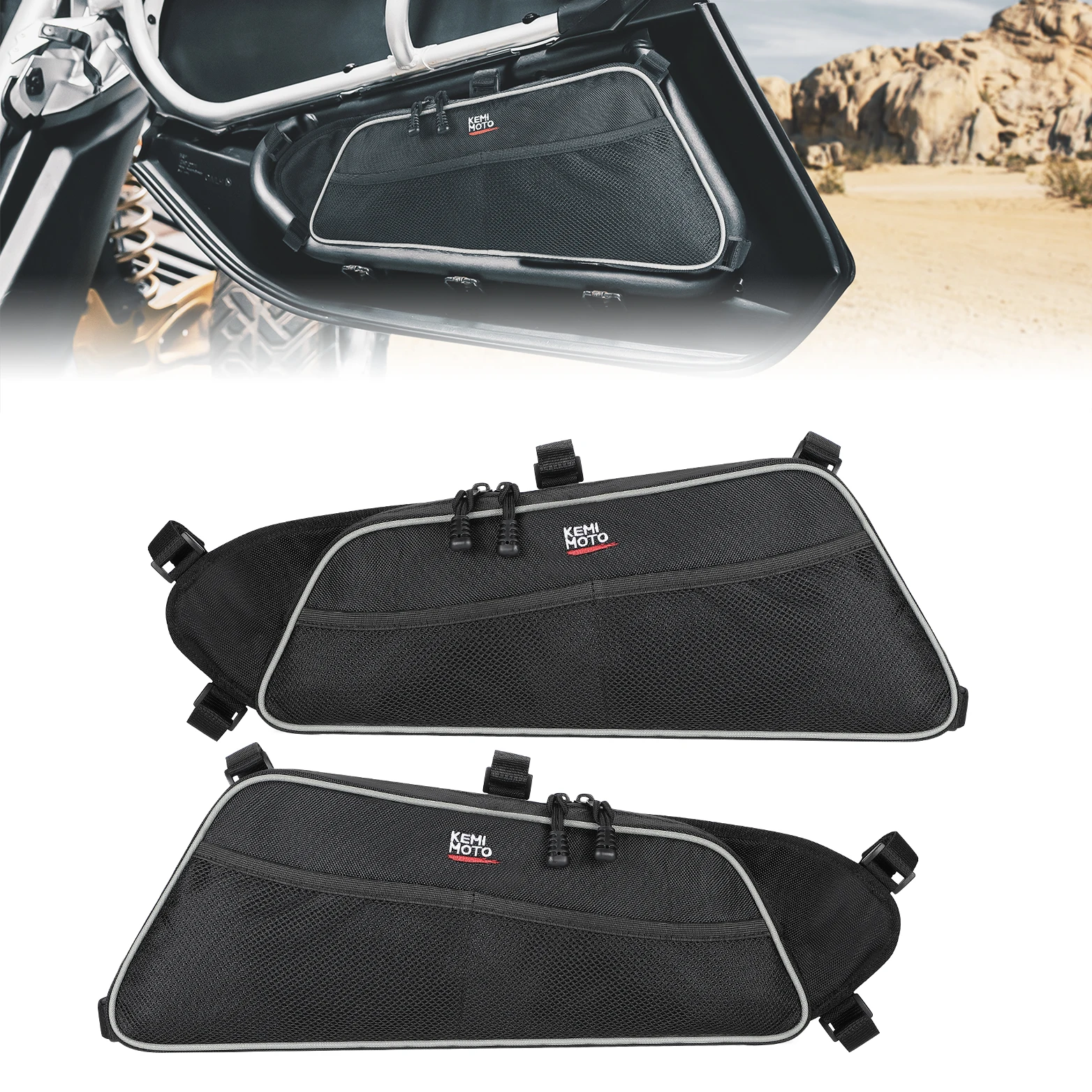 

Lower Door Panel Storage Bag For Can-am Maverick X3 Max R RR 4x4 XMR XDS XRC XRS DS RS Turbo DPS 900 HO 2017-2025 2PCS