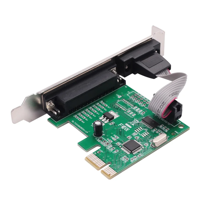 Port série RS232 RS-232, imprimante COM et DB25, Port parallèle LPT vers PCI-E, adaptateur de carte PCI Express, convertisseur, puce WCH382L