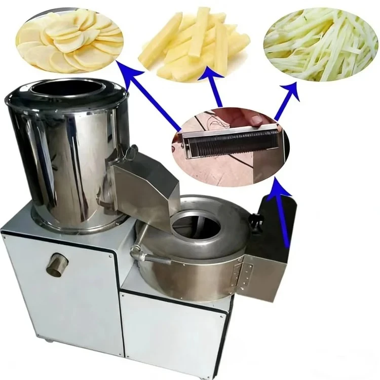 

Best-selling commercial industrial potato peeling and slicing machine with excellent quality