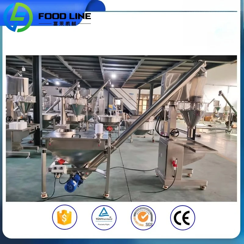 سعر المصنع شبه التلقائي التوابل دقيق القهوة مسحوق اوجير حشو / المسمار الجرعات آلة تعبئة المسحوق الجاف #6