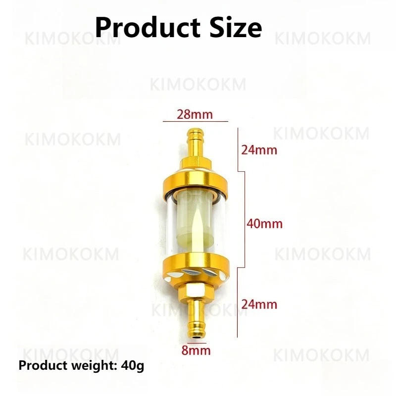 Motorcycle Modification Filter Scooter Modification Accessories Aluminum Alloy Transparent Oil Filter Universal Oil Cup