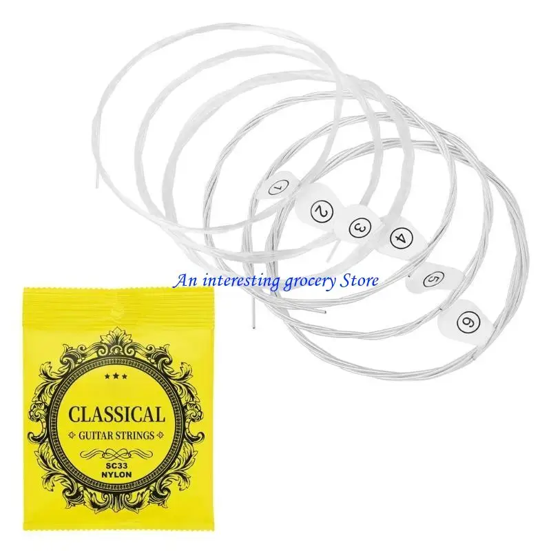 

652D 6Pcs .028-.043 Acoustics Guitar Nylon Strings Musical Instrument Accessorys