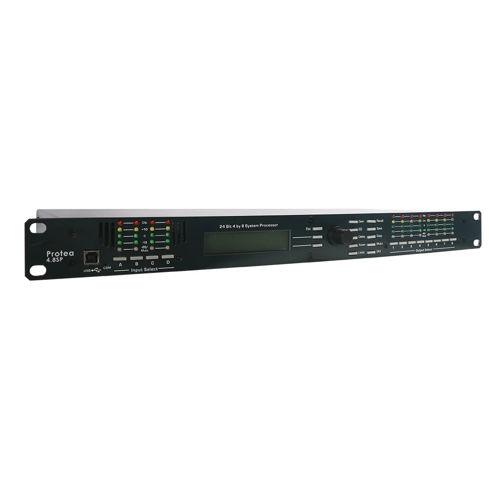 ASHLY Audio 4.8SP 4 Input 8 Output Digital Processor DSP Speaker Management Pro Audio Protea Stage Equipment for Hot Selling