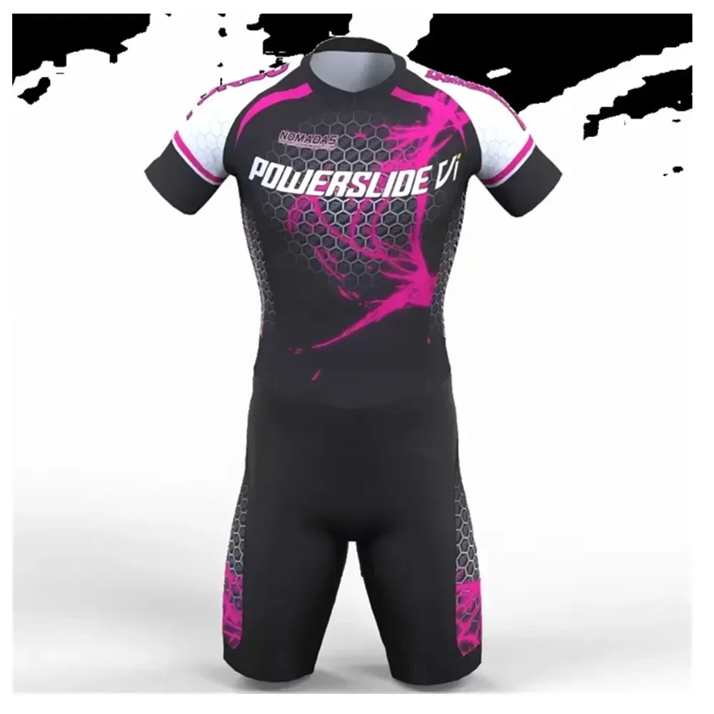 Team Triathlon Skate Suit Skinsuit Speed Skaters Suit Inline Roller Racing Short track Speed Skats Clothing Skating Jumpsuit