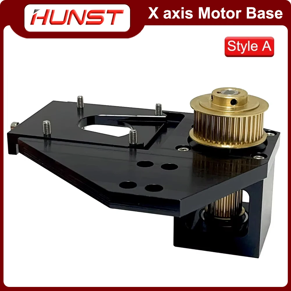 HUNST CO2 Black Motor Reducer Laser Mount Mirror 25mm Lens Integrated Mount for Laser Engraving and Cutting Machine.