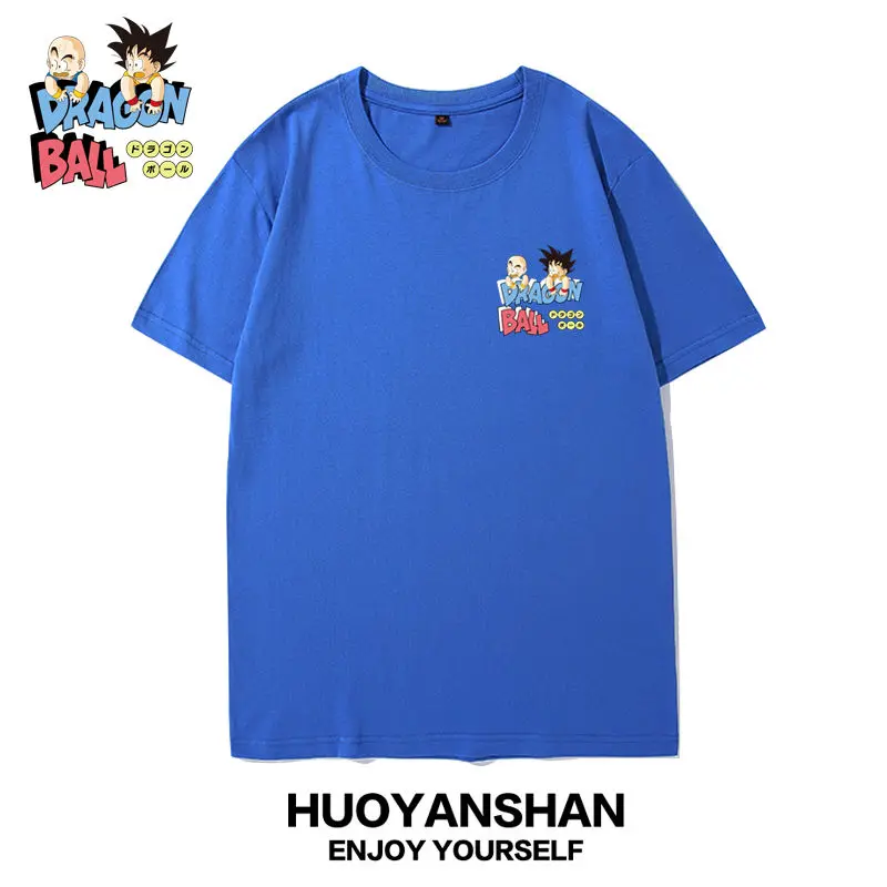 لعبة دراغون بول جوكو تي شيرت للرجال الصيف المرأة تيز جديد القطن الخالص قصيرة الأكمام فضفاضة كبيرة الحجم زوجين الزي الرسوم المتحركة القمم