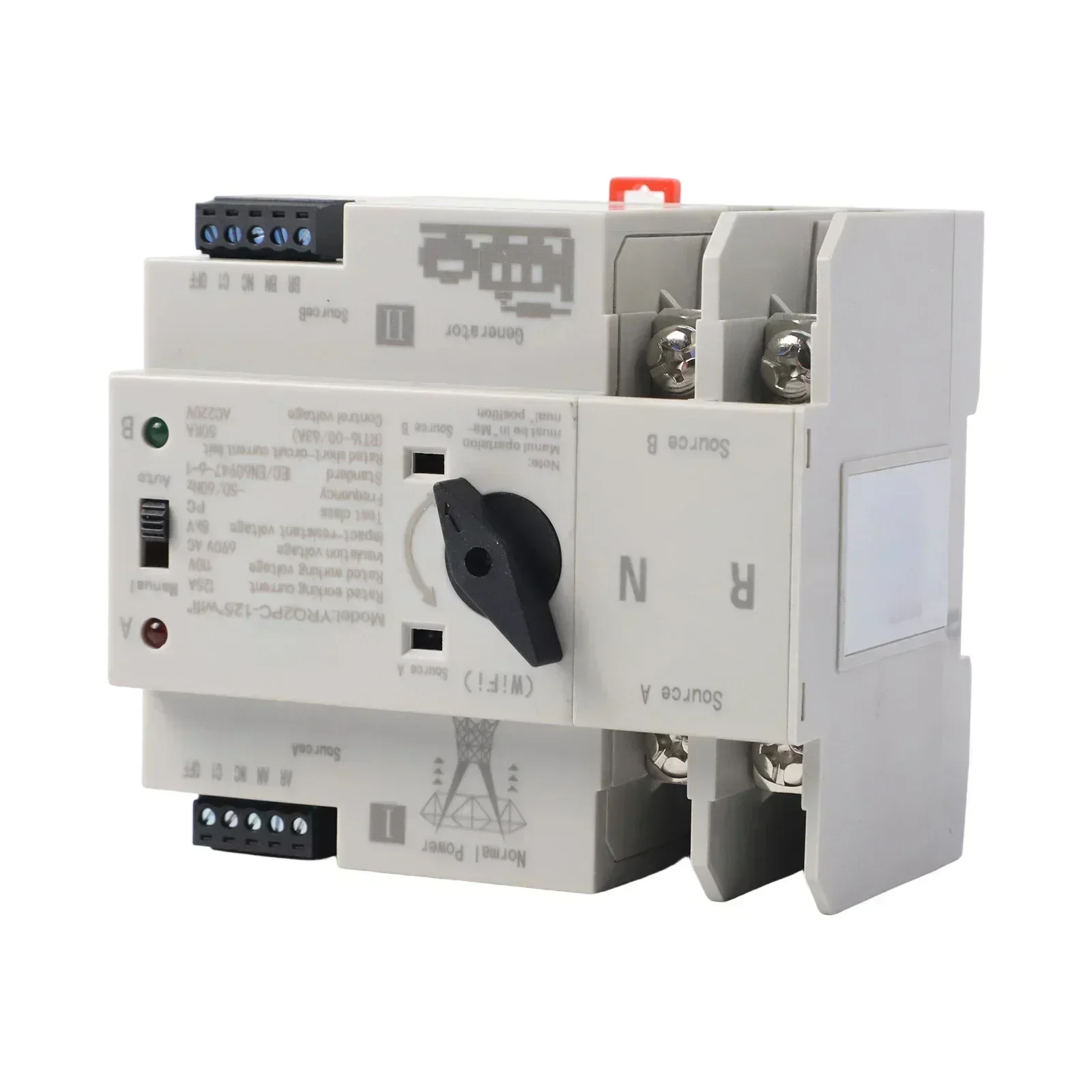 

For Residential Use Power Supply Switch Automatic Power Switch White Robust Construction Transfer Switch Automation