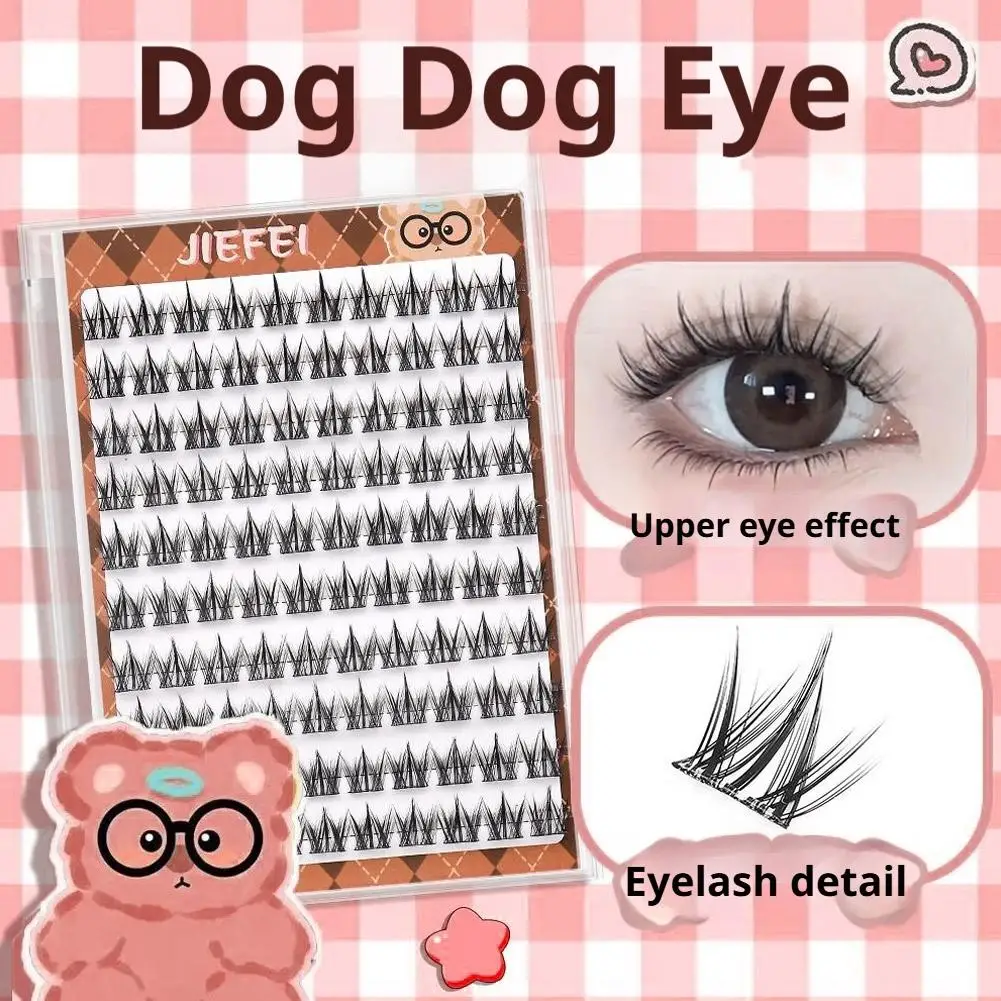 Resuable Glue-free false eyelashes natural Fluffy Self-Adhesive Fake Cluster Long Lasting Makeup Tools