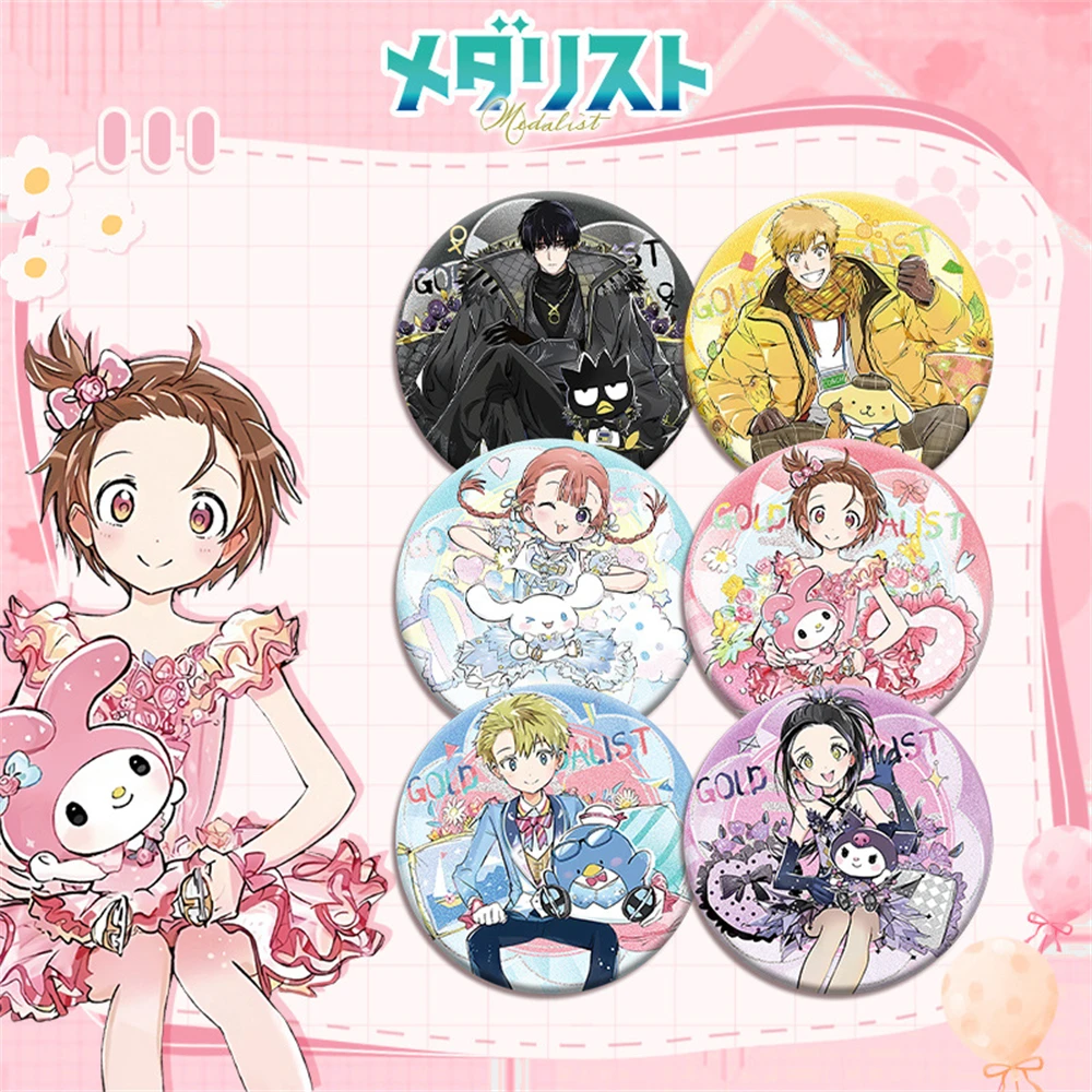 

58 мм аниме медист Юцука Инори Камисаки Хикару косплей костюм значок булавка SPTE жесть брошь ﻿ Опора Gilf