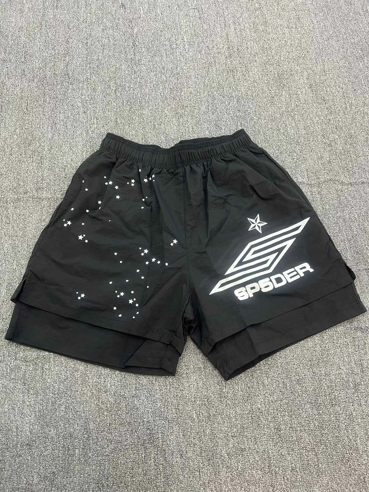 

Summer Thin Spor Printed orts for Men And Women Faionable High Street American Trendy Knee High Cheered Pattern orts