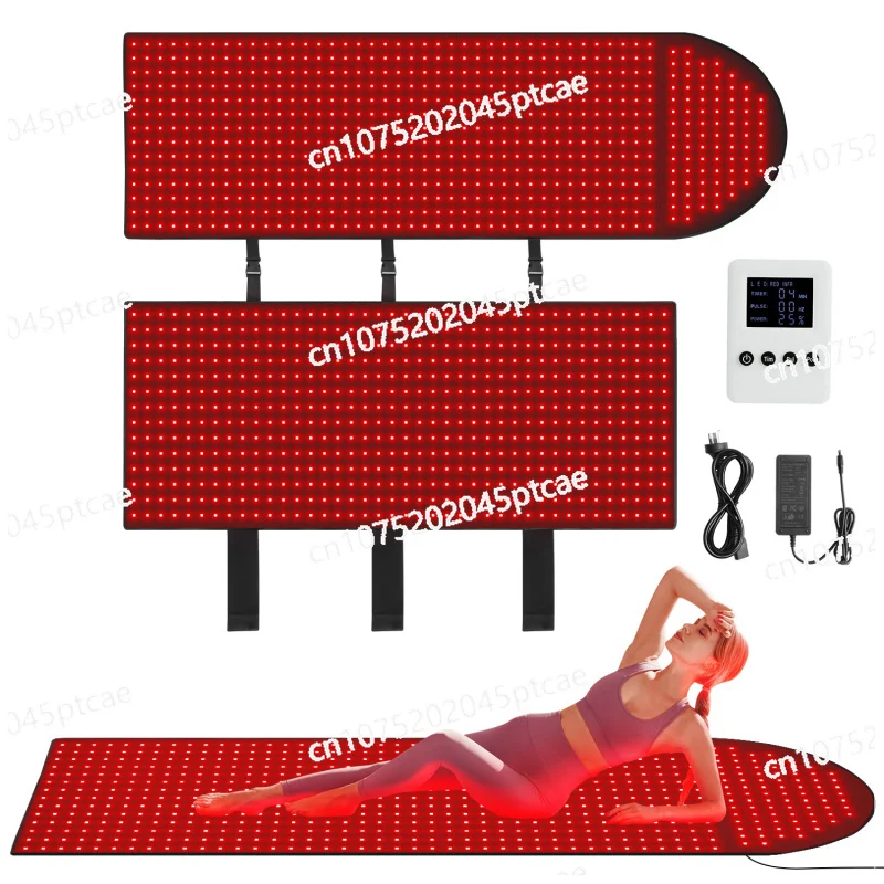 

LED Red Light Therapy Bed Mat Blanket with Wireless Controller No EMF Customized Logo Full Body Infrared