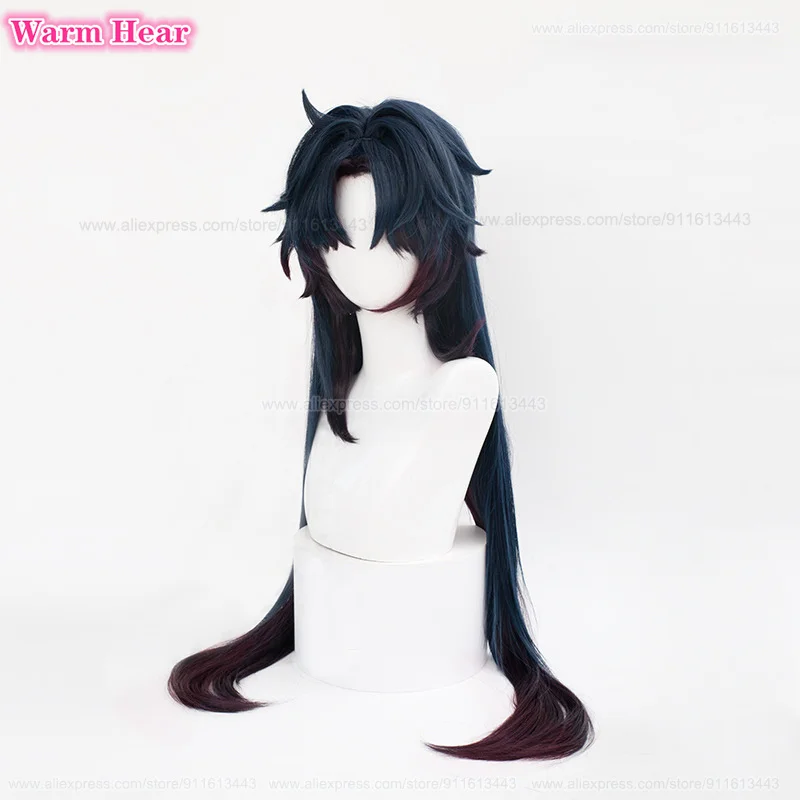 100cm Long Blade Cosplay Wig Anime Dark Blue Brown Red 2024 Cosplay Wigs Heat Resistant Synthetic Party Woman Wigs + A Wig Cap