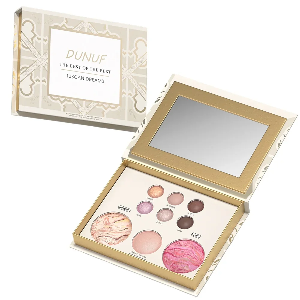 9 ألوان خبز طقم مكياج مصطبغ للغاية طويل يرتدي كونتور أحمر الخدود تمييز ظلال العيون اشراق مستحضرات التجميل الوجه