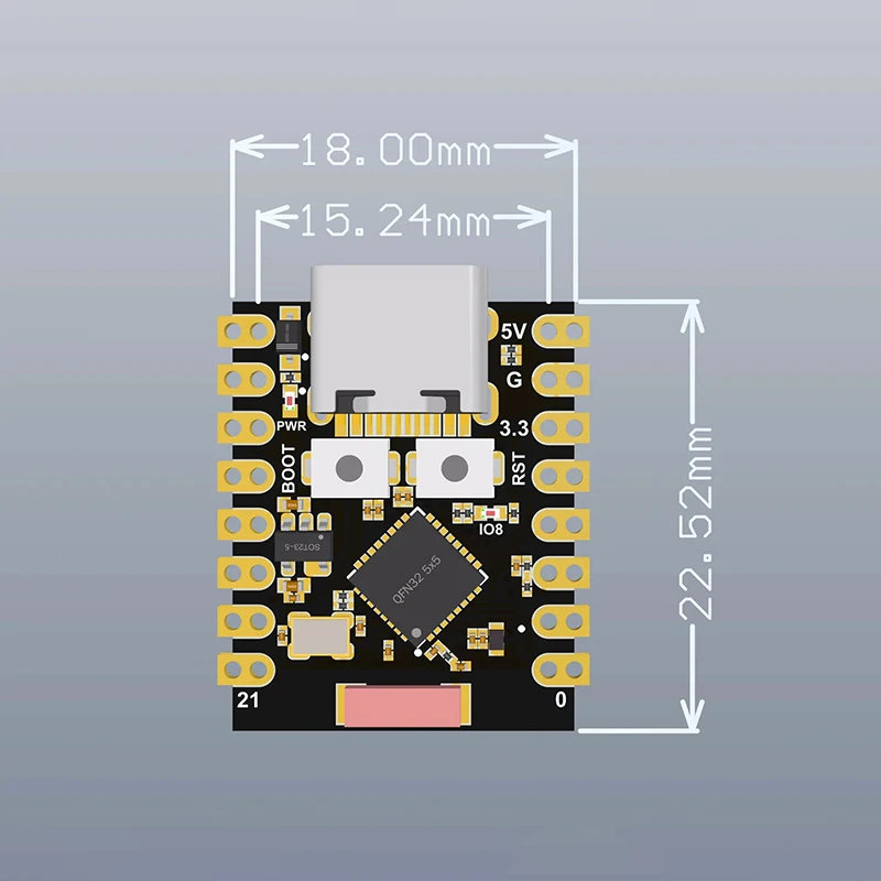 Mini carte de développement ESP32, WiFi, Bluetooth, modèle de développement, accessoires haute performance, tout neuf, 1 pièce