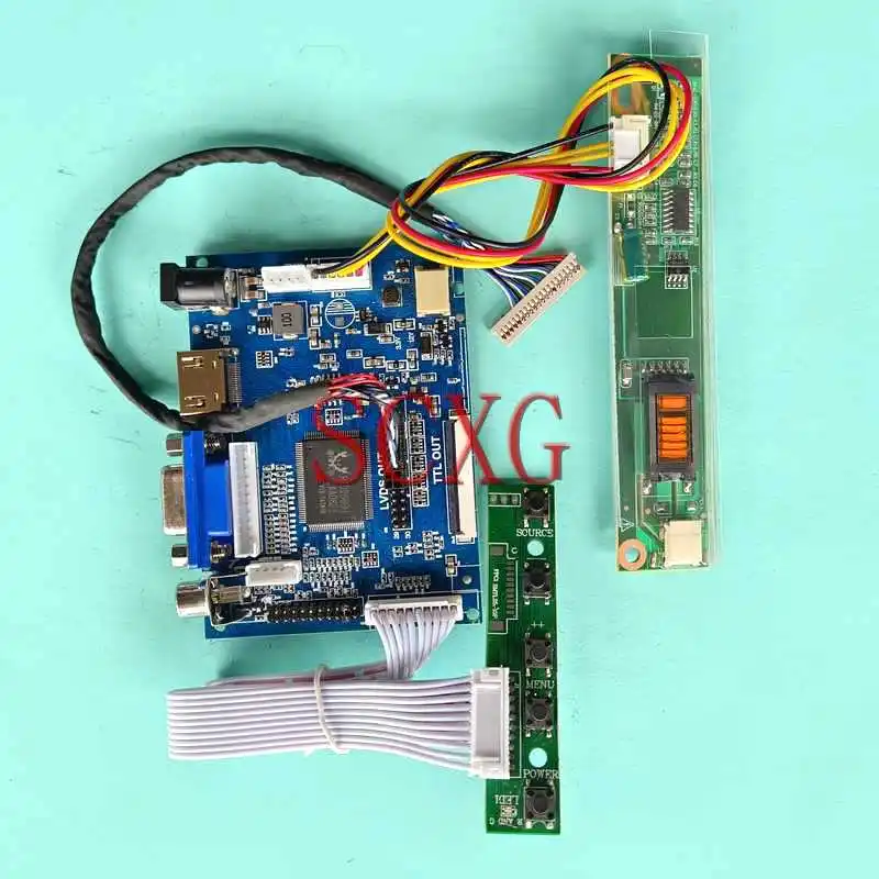 LCD Display Matrix Controller Drive Board Fit B121EW01 B121EW02 1CCFL HDMI-Compatible AV VGA 1280*800 20 Pin LVDS 12.1