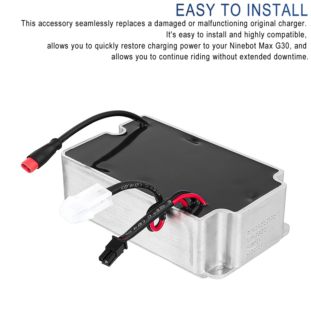 Eingebautes Ladegerät für Ninebot KickScooter Max G30 G30D G30L Elektroroller AC-Adapter Ersatz-Netzteilteile – Detail 4
