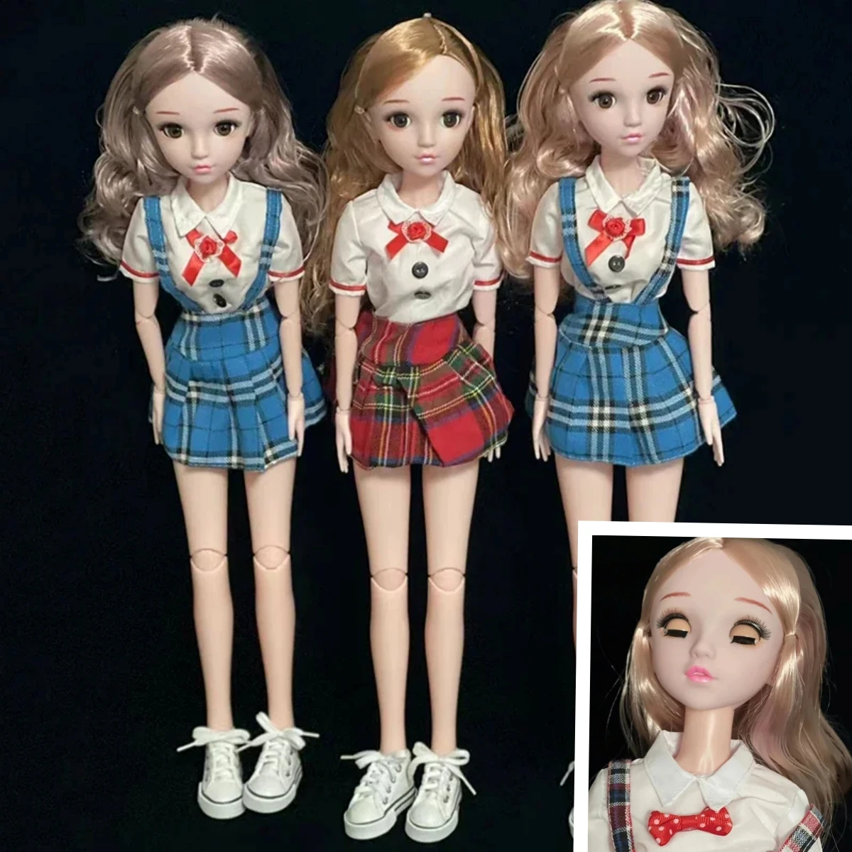 60cm Blink Doll Fashion 1/3 BJD Doll Girl Simulation Princess Birthday Gift Children's Toy