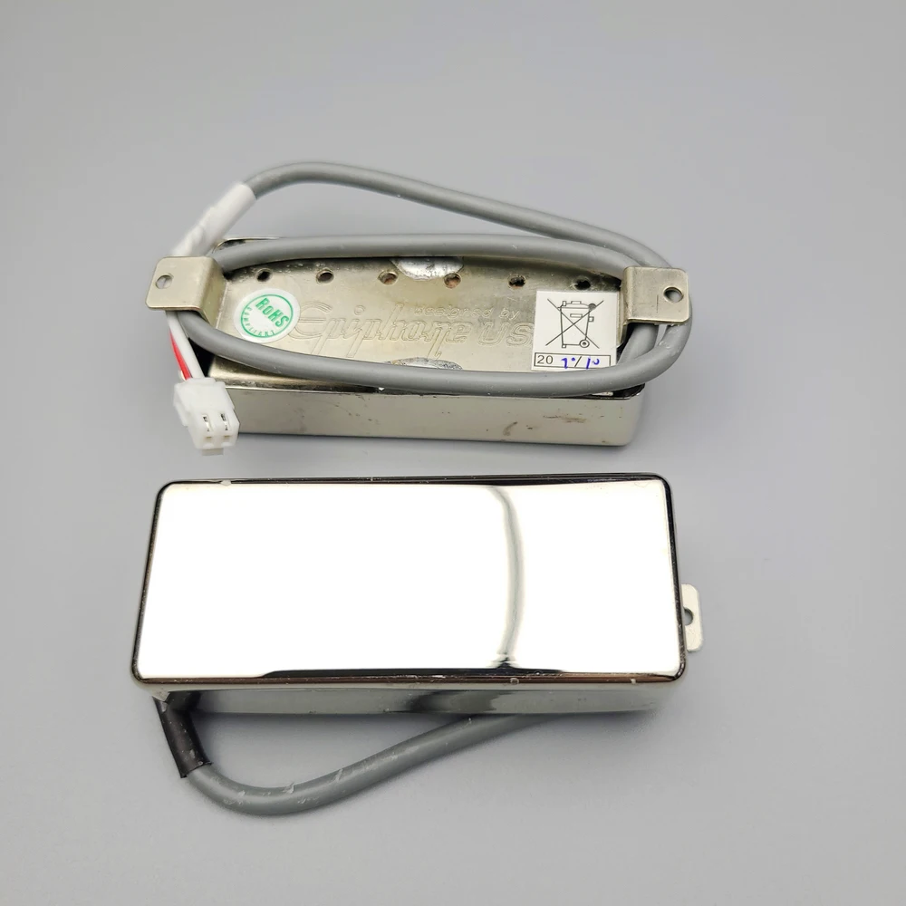1 Set Nickel MINI ProBucker N and B Electric Guitar Mini Pickups For silver Cover