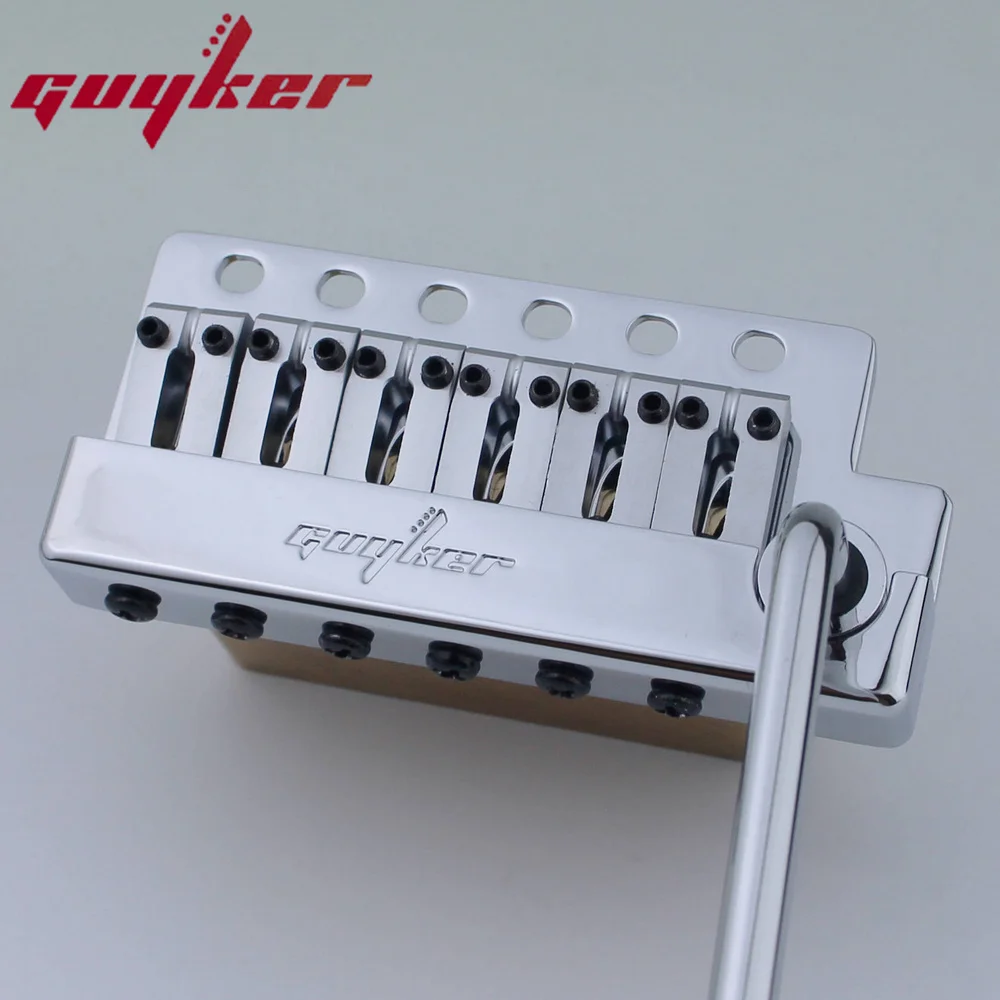 Guyker Guitar Tremolo Bridge String Spacing 10.8MM Guitar Bridge With Brass Saddle Brass Block