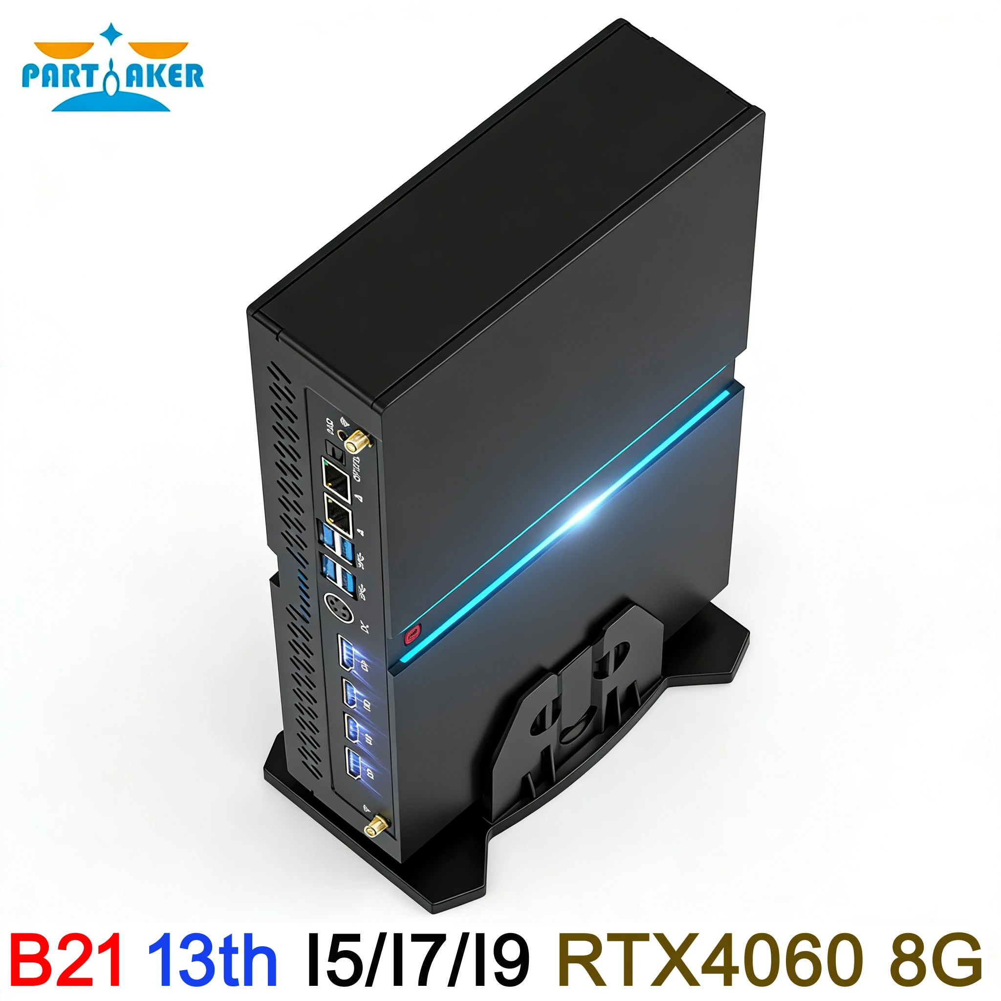Partaker Mini PC Gaming Intel Core i9 13900F i7 13700F i5 13400F RTX4060 8G Desktop Computer Windows 11 Office Gamer Computer