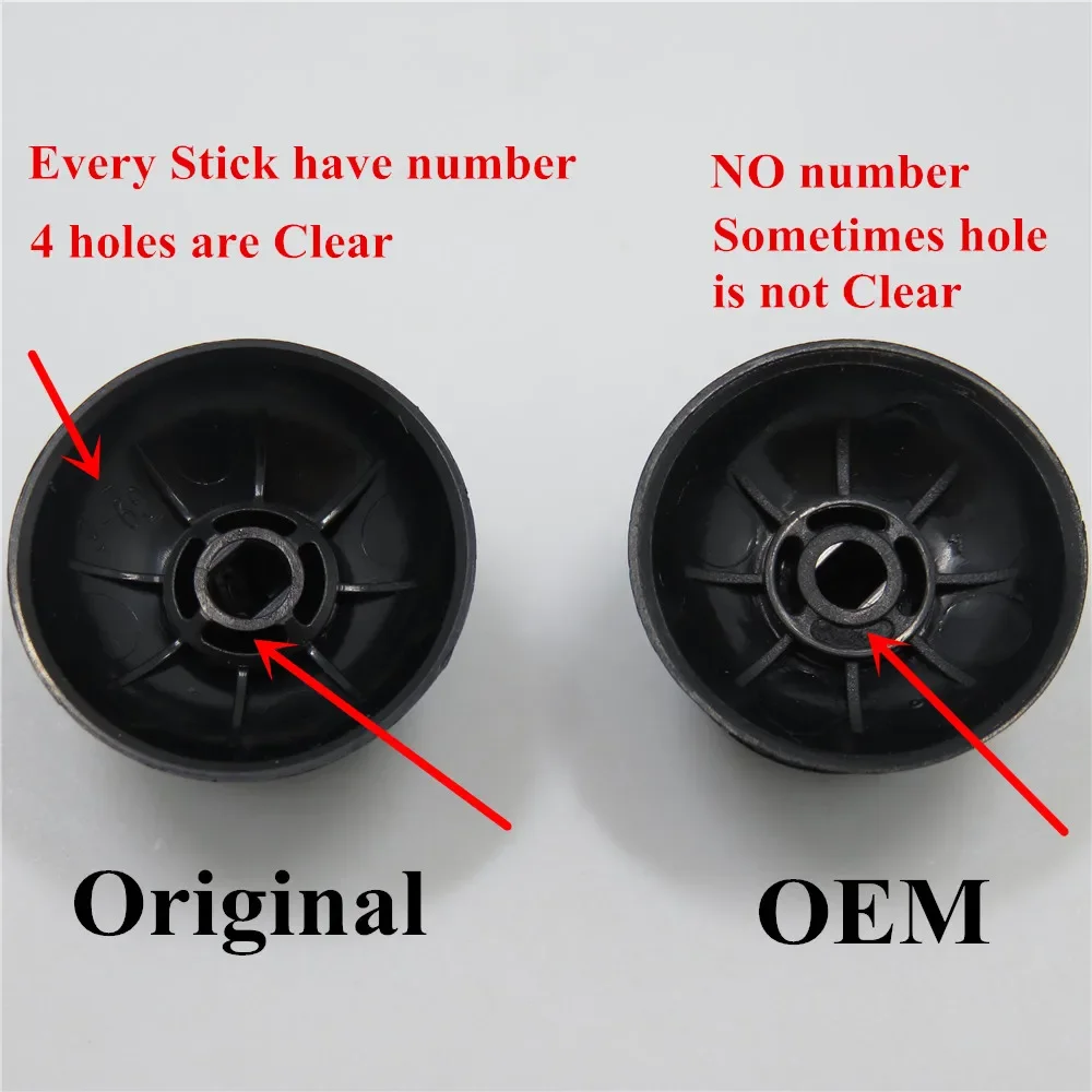 IVYUEEN 2 Pcs Originalคุณภาพสูง 3Dแบบอะนาล็อกThumbsticksสำหรับSony Dualshock 4 PS4 DS4 Controller Analog Thumb Stick Cap grips