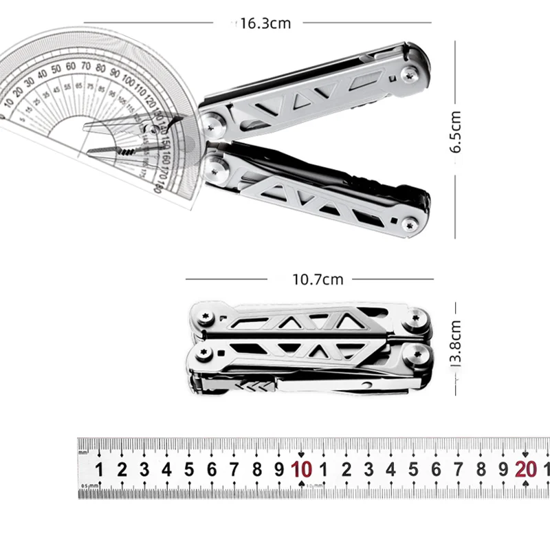 Multifunctional Pliers Outdoor Home Compact Portable Emergency Folding Knife Pliers Wrench Tool Car Portable Pliers Tool 1PC